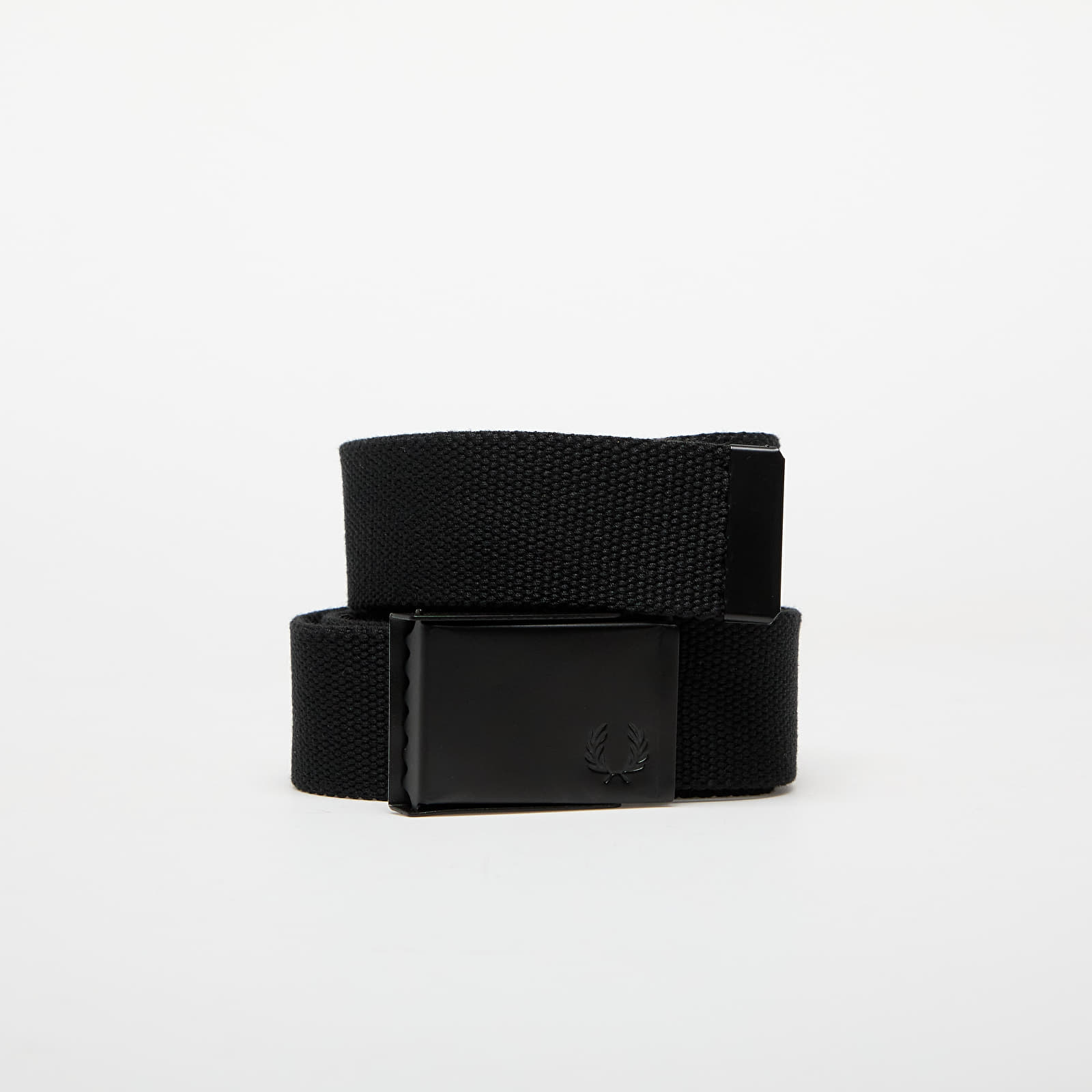 Belts FRED PERRY Webbing Branded Belt Black