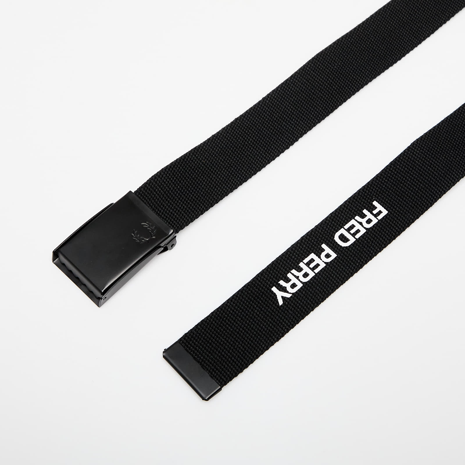 Belts FRED PERRY Webbing Branded Belt Black