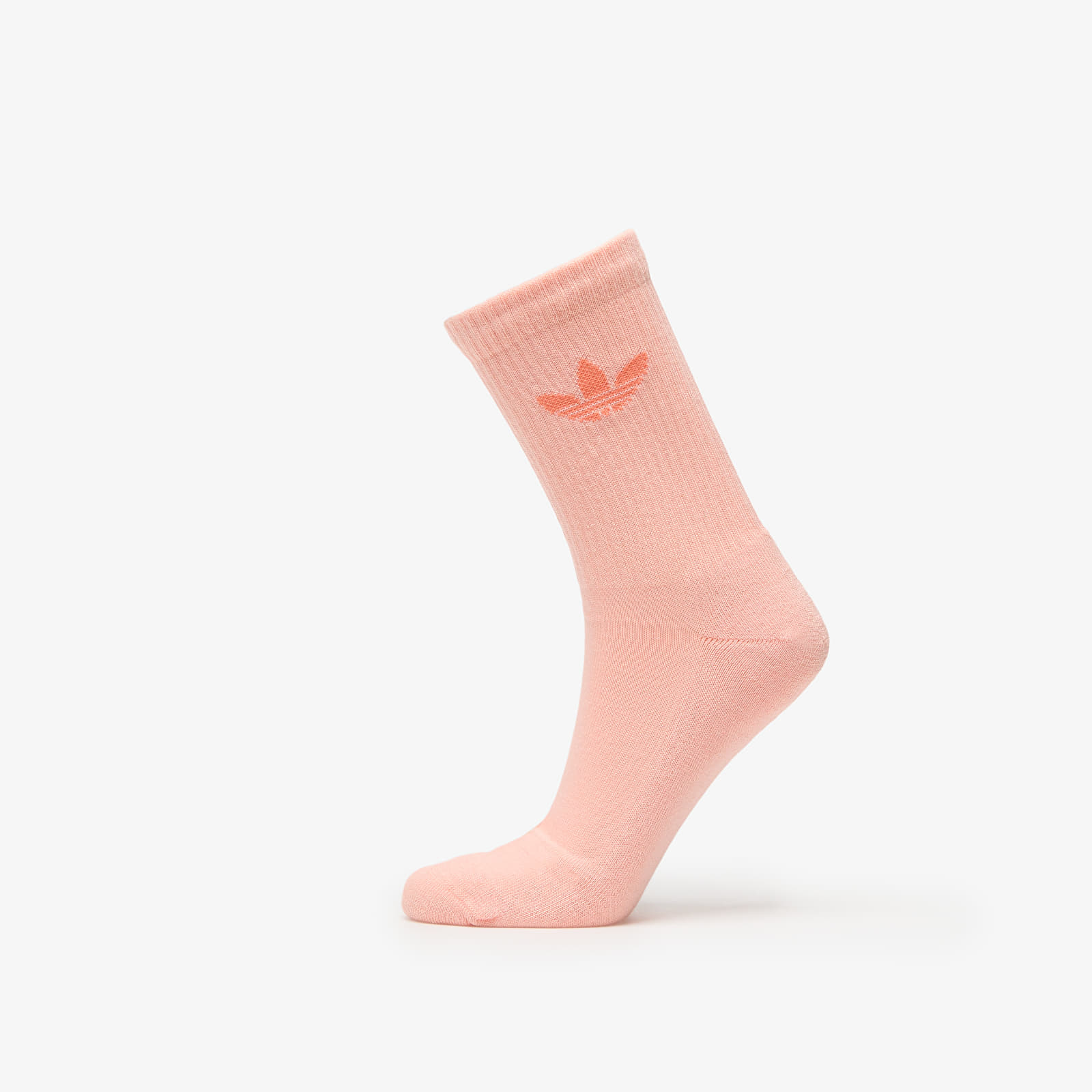 Sukat adidas Trefoil Crew Cushion Socks 6-Pack Silver Green/ Glow Pink/ Powder Yellow