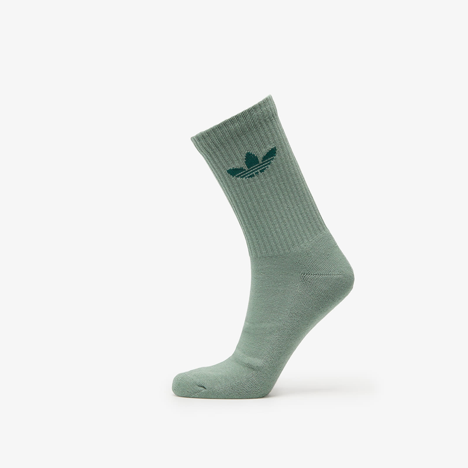 Sukat adidas Trefoil Crew Cushion Socks 6-Pack Silver Green/ Glow Pink/ Powder Yellow