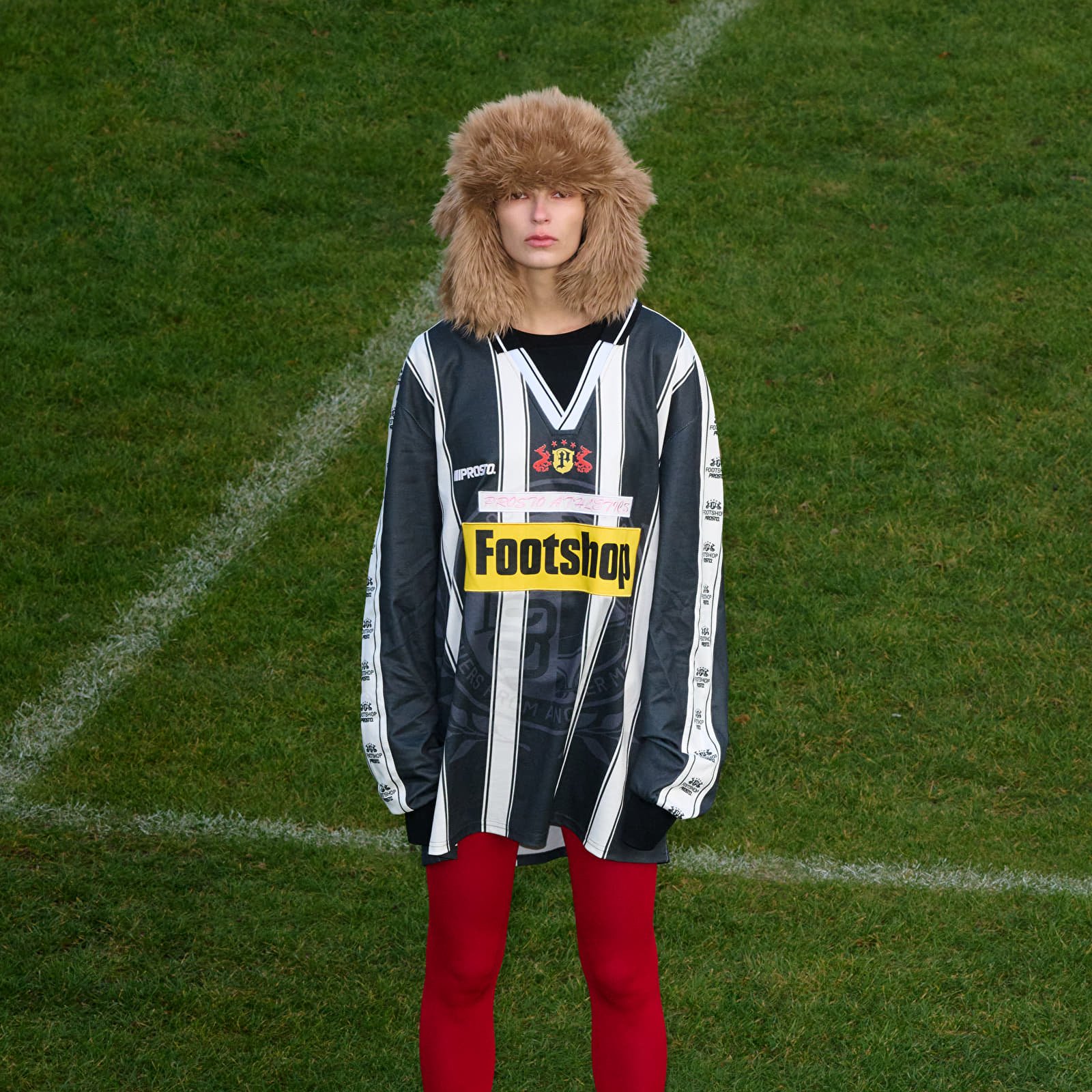 Jerseys FTSHP x PROSTO Longsleeve Jersey UNISEX B&W Stripes