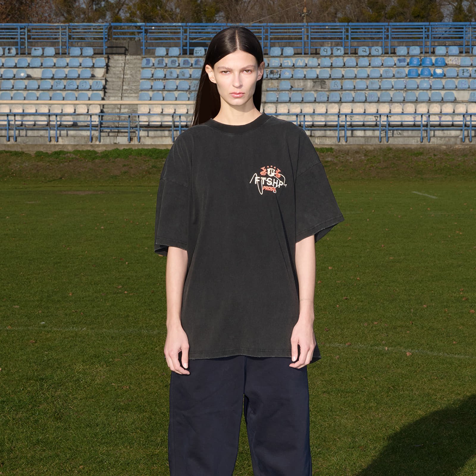 T-shirts FTSHP x PROSTO T-Shirt UNISEX Black Crest