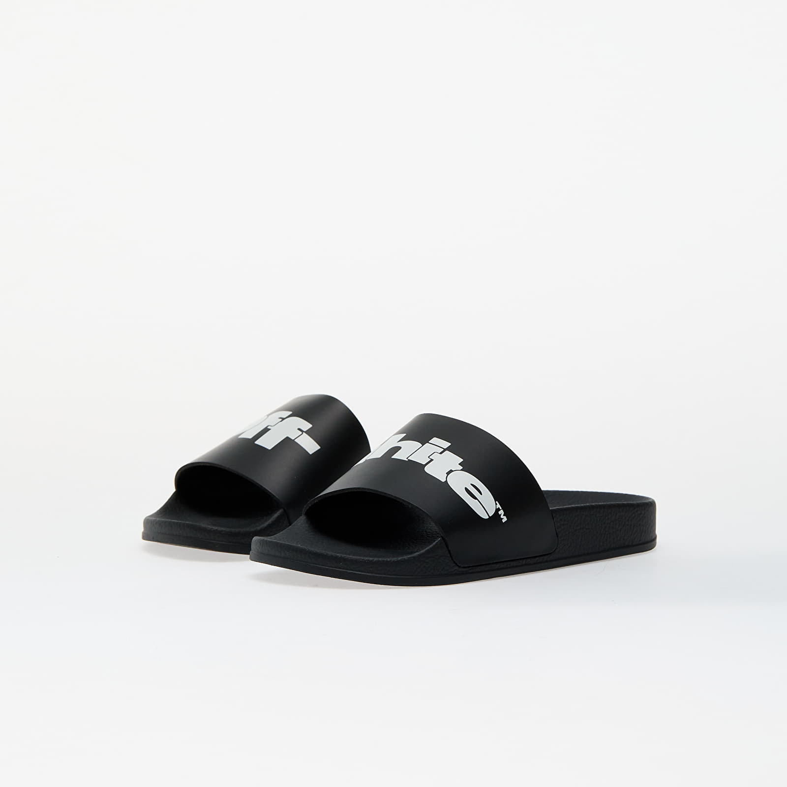 Detské tenisky a topánky OFF-WHITE KIDS Pool Slider Black/ White