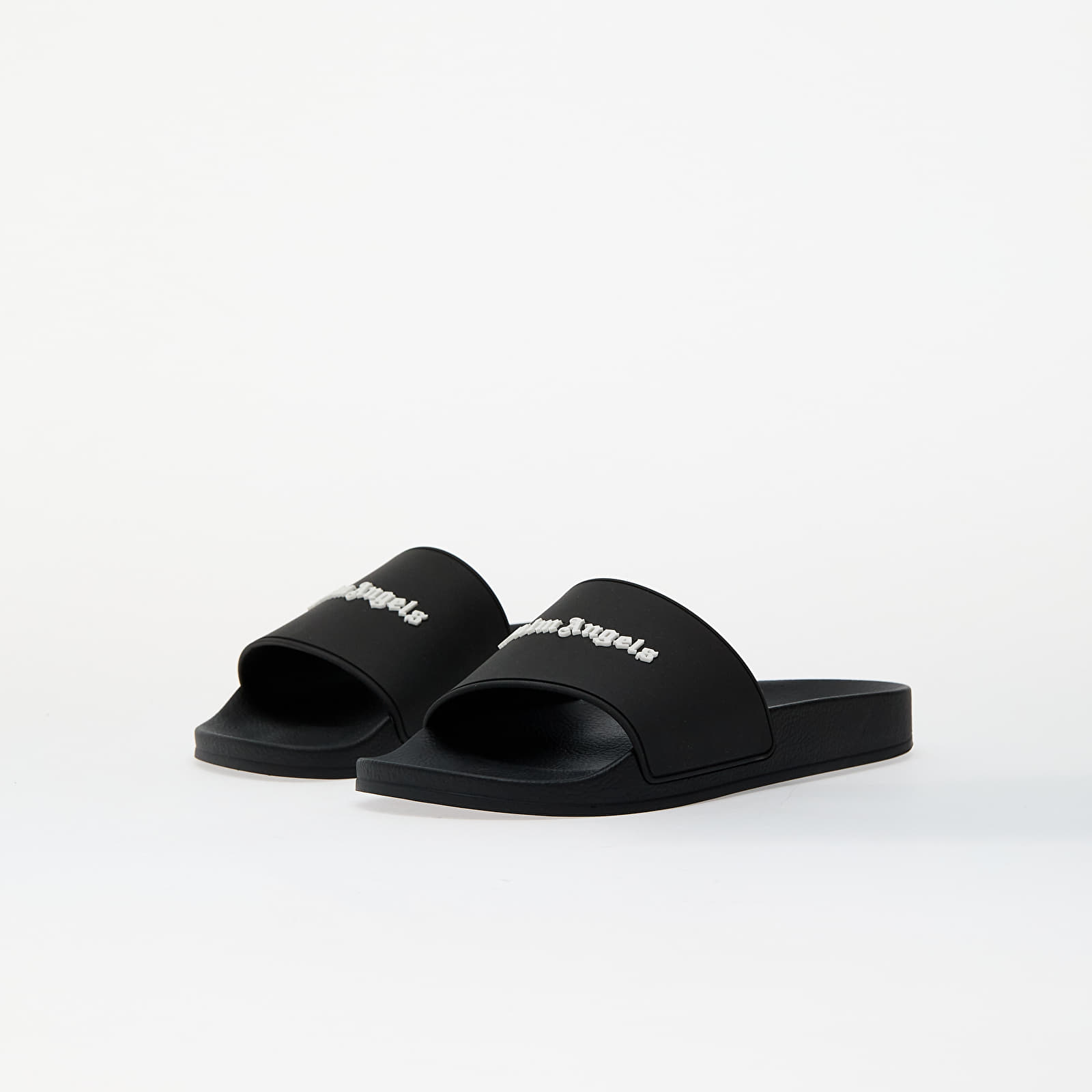 Ανδρικά παπούτσια Palm Angels Classic Logo Pool Slider Black/ White