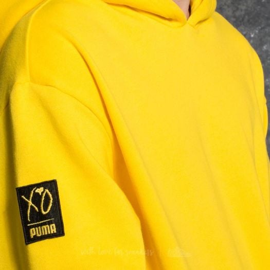 Sweatjacken und Sweatshirts PUMA x XO Oversize Hood Cyber Yellow Footshop