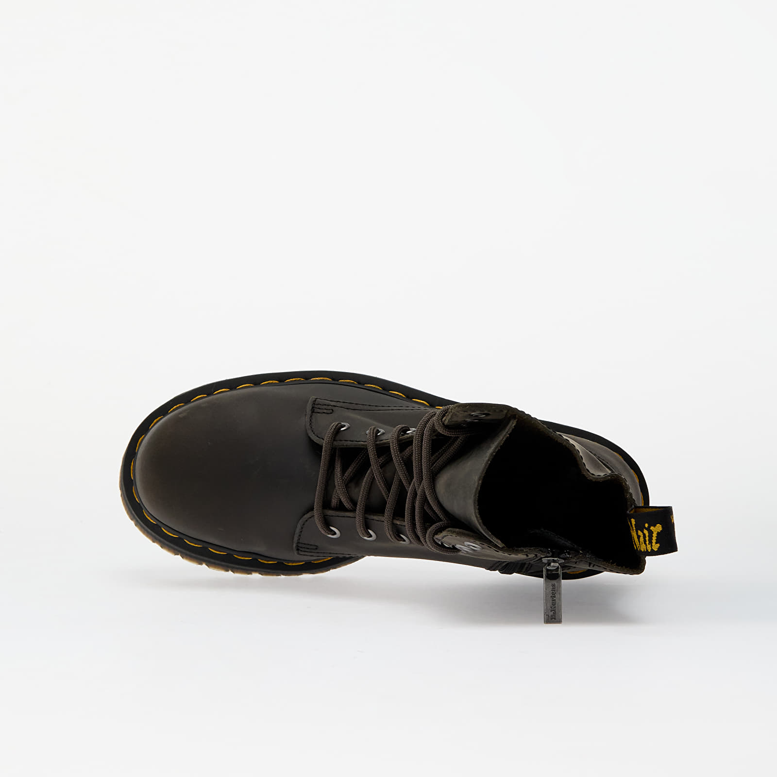 Männer Dr. Martens Jadon Charcoal Grey Burnished Waxy Pull Up