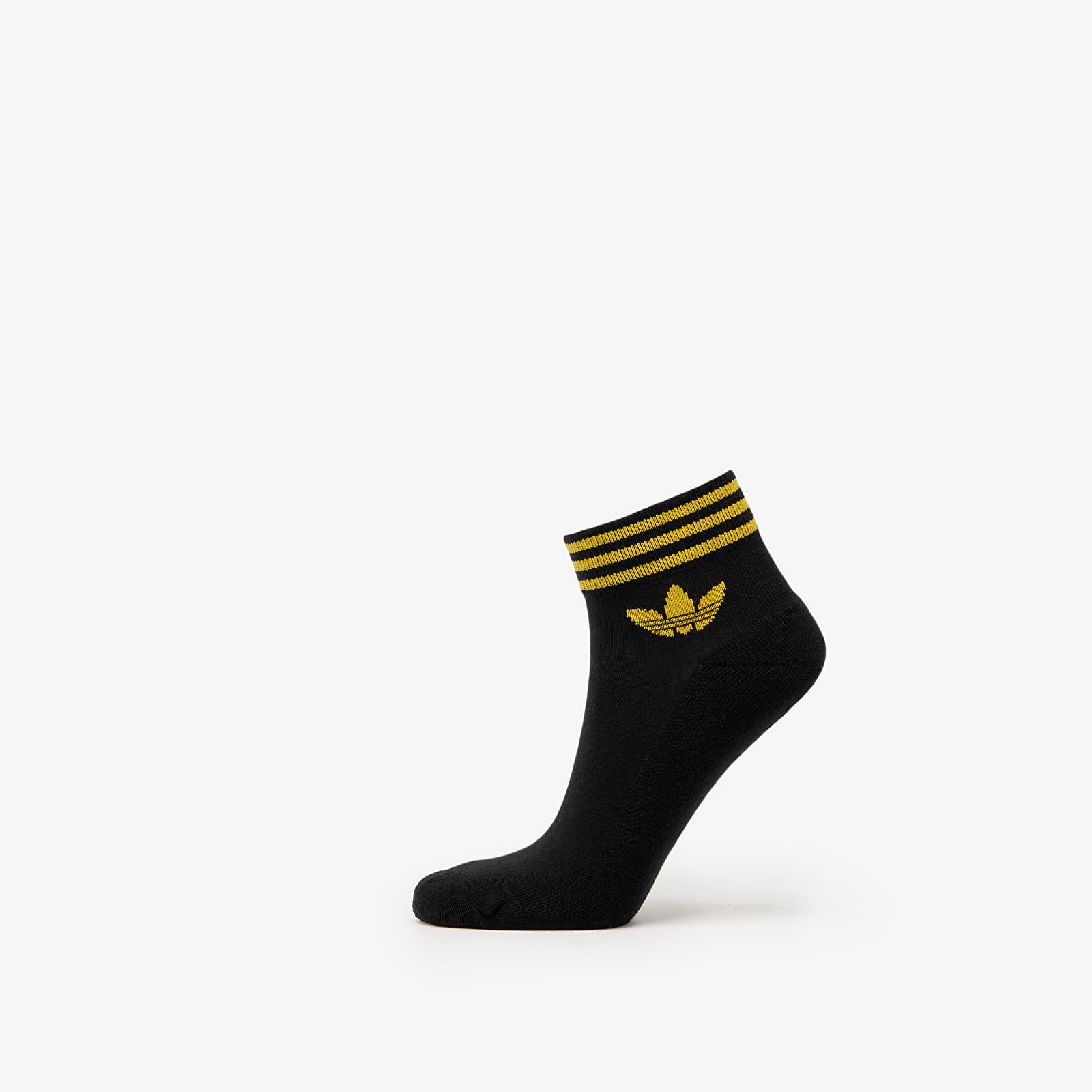 Skarpetki adidas Trefoil Ankle Half-Cushioned Socks 3-Pack Black/ Collegiate Green/ Blue/ Crew Yellow