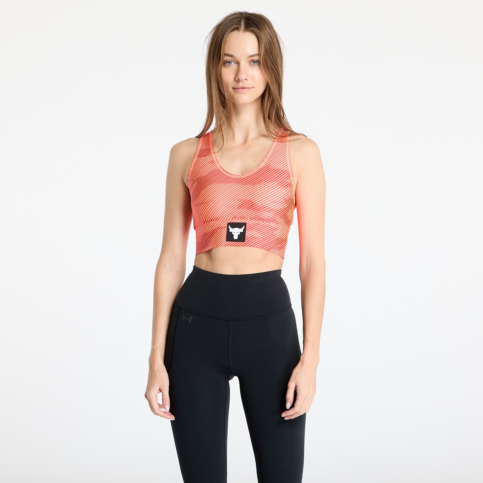 Сутиени Under Armour Project Rock HeatGear Bra Orange