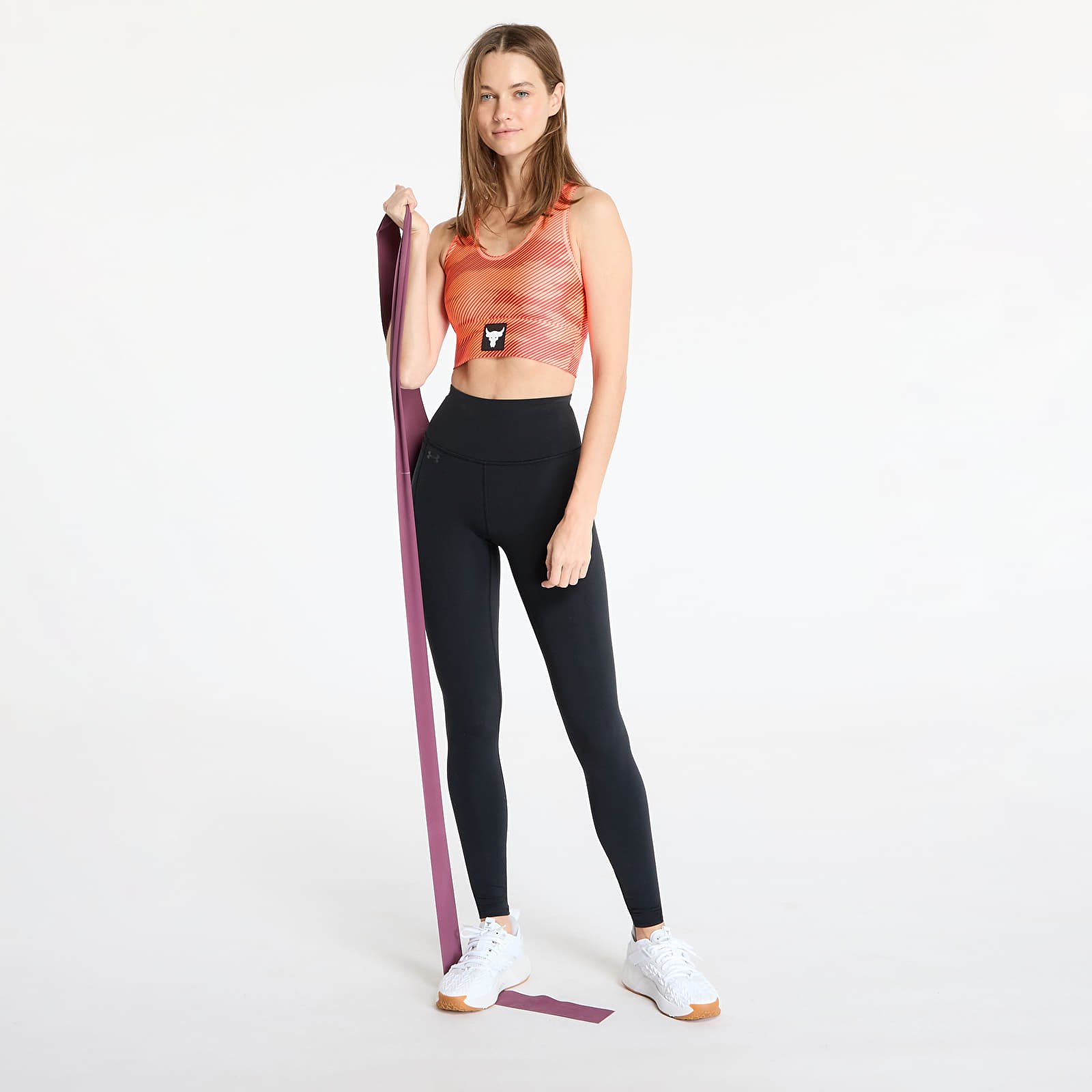 Сутиени Under Armour Project Rock HeatGear Bra Orange
