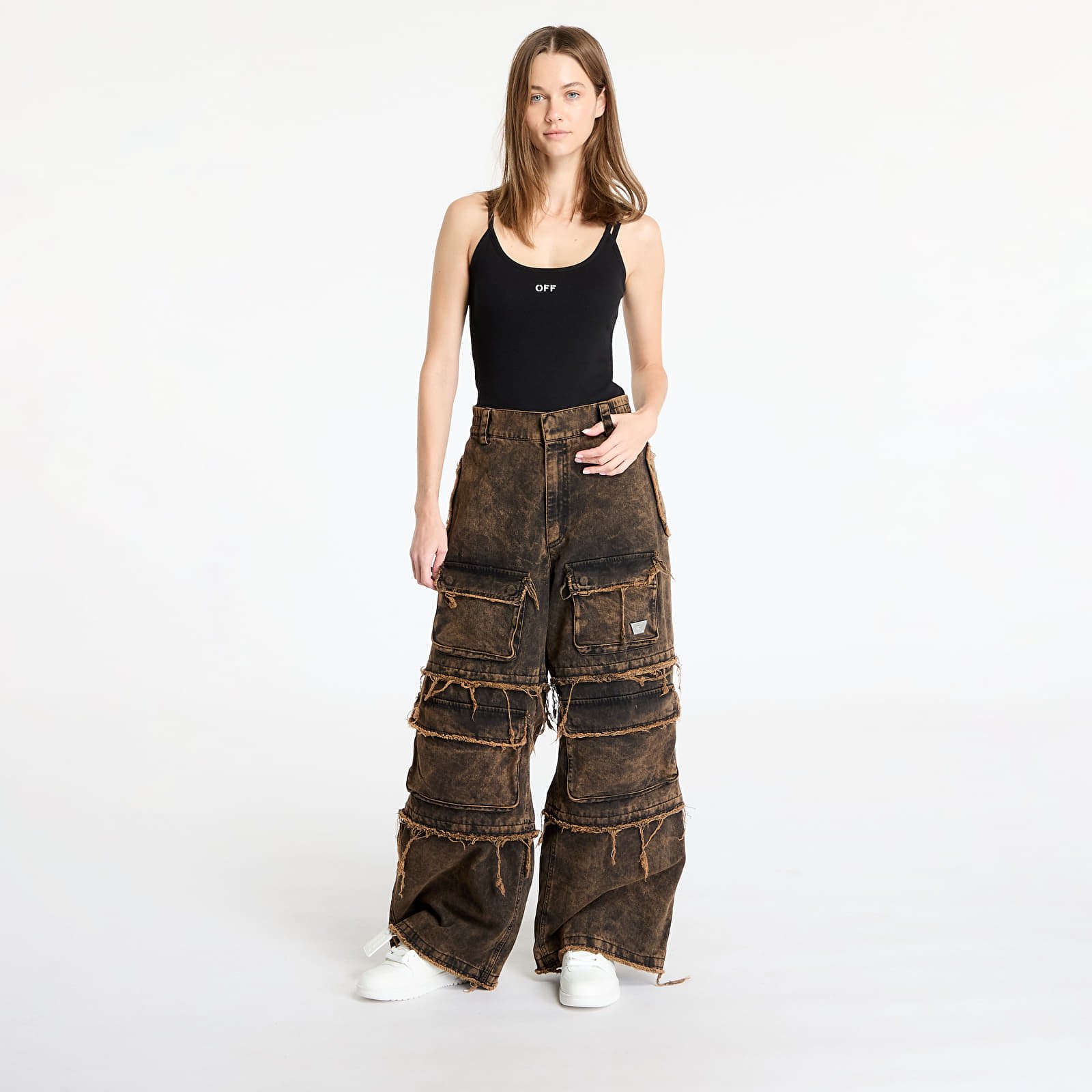 Jeans MISBHV Ibiza Oversize Cargo Trousers Acid Black