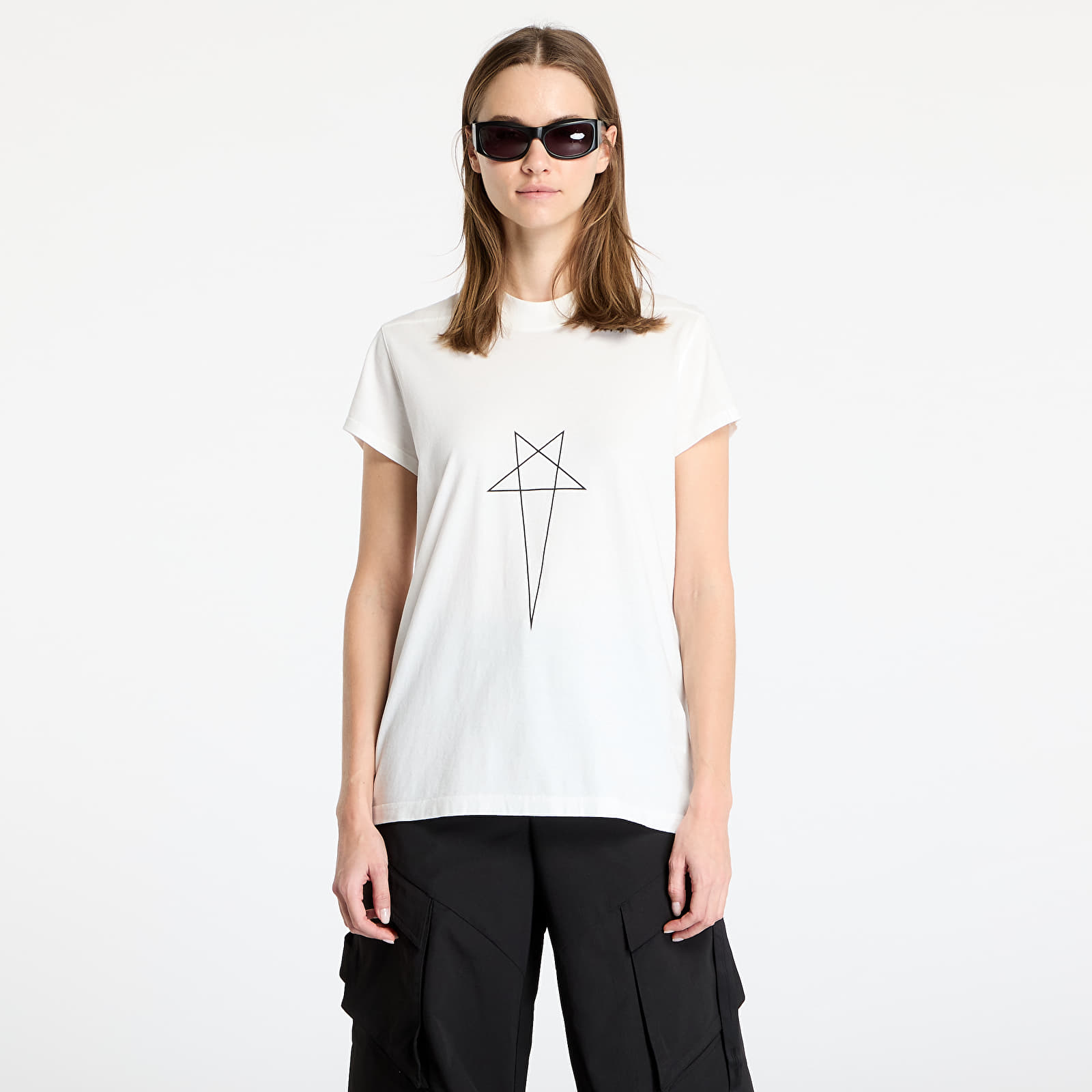 Тениски Rick Owens DRKSHDW Small Level T-Shirt Milk/ Black