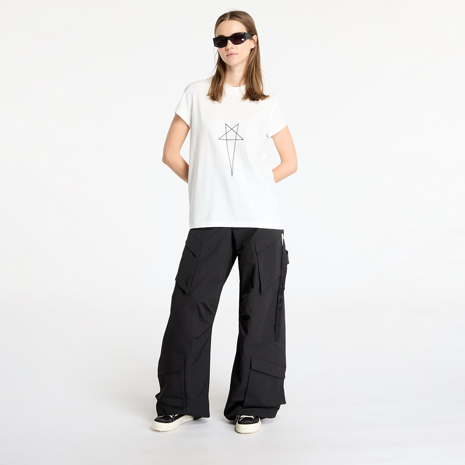 Тениски Rick Owens DRKSHDW Small Level T-Shirt Milk/ Black