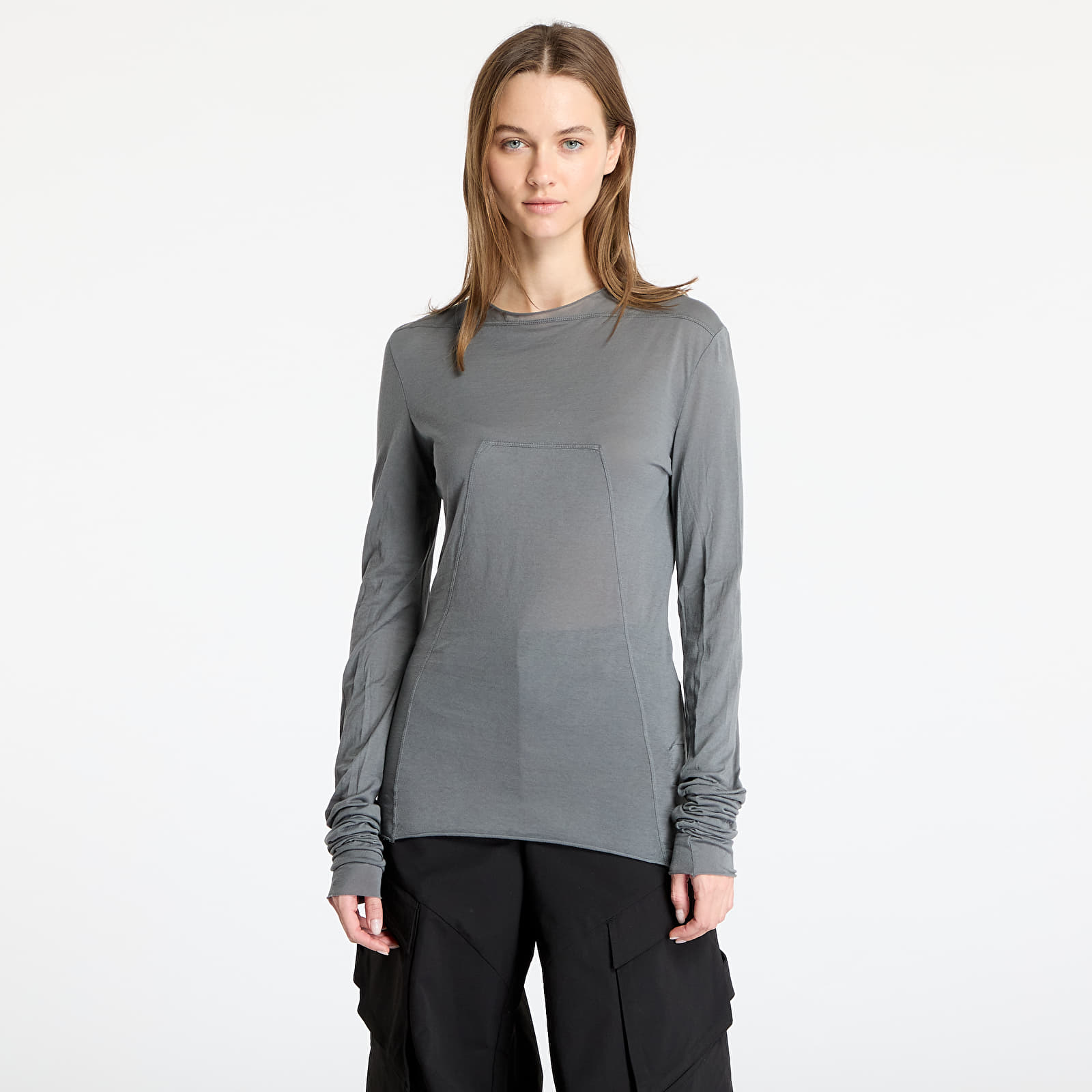 T-skjorter Rick Owens DRKSHDW Knit Edfu Top T-Shirt Stone