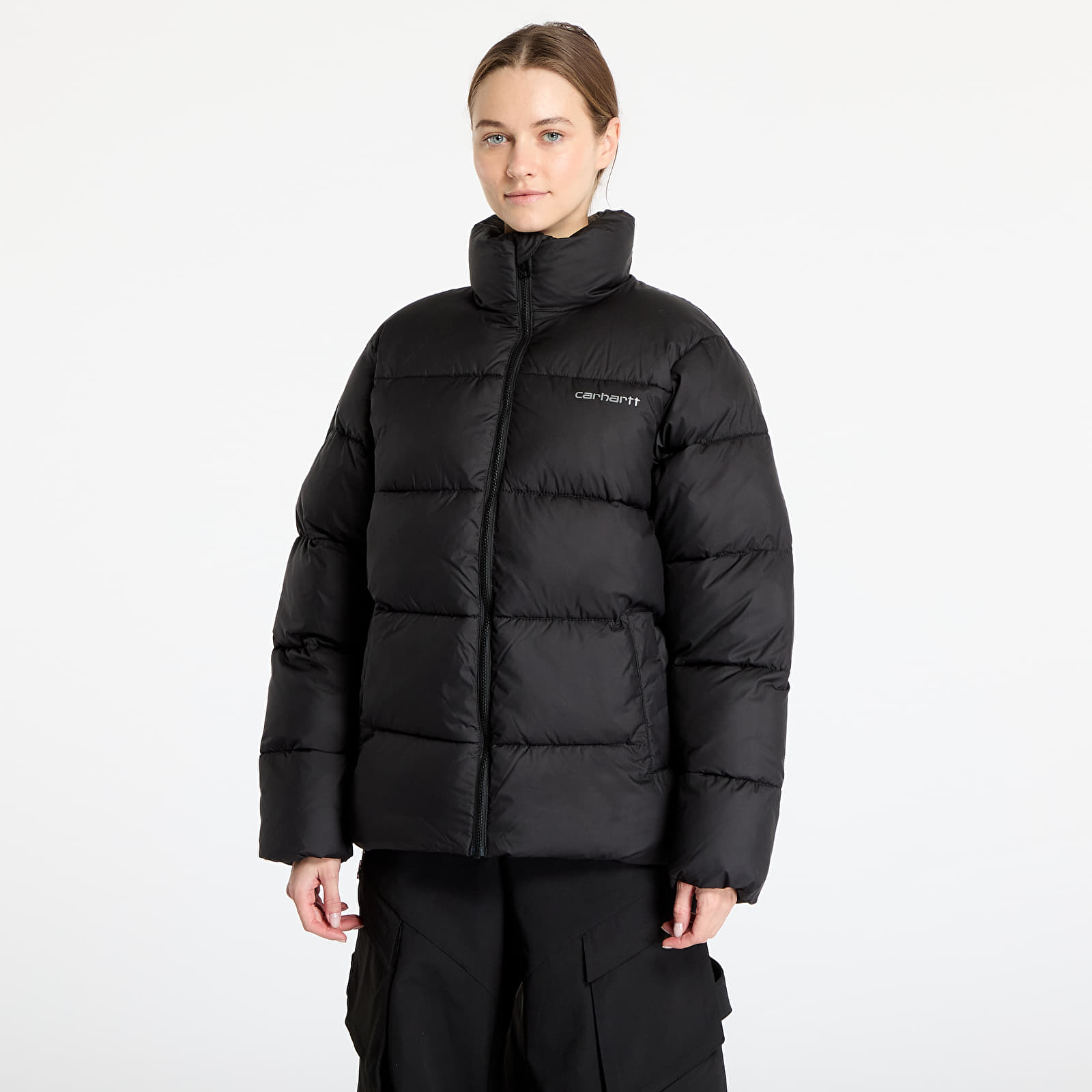 Herrenjacken Carhartt WIP Springfield Jacket UNISEX Black/ Misty Grey