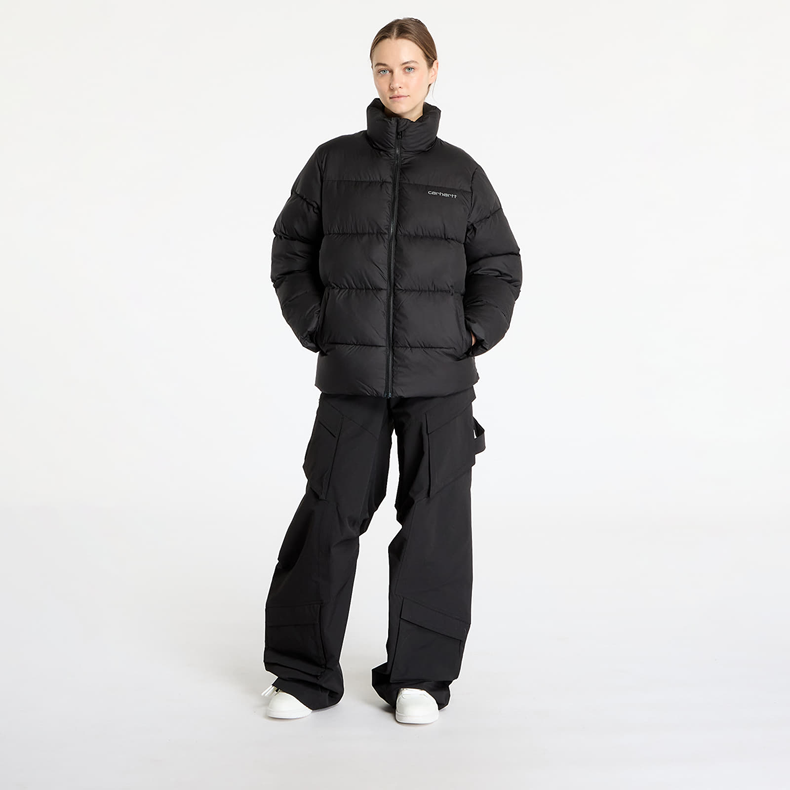 Herrenjacken Carhartt WIP Springfield Jacket UNISEX Black/ Misty Grey