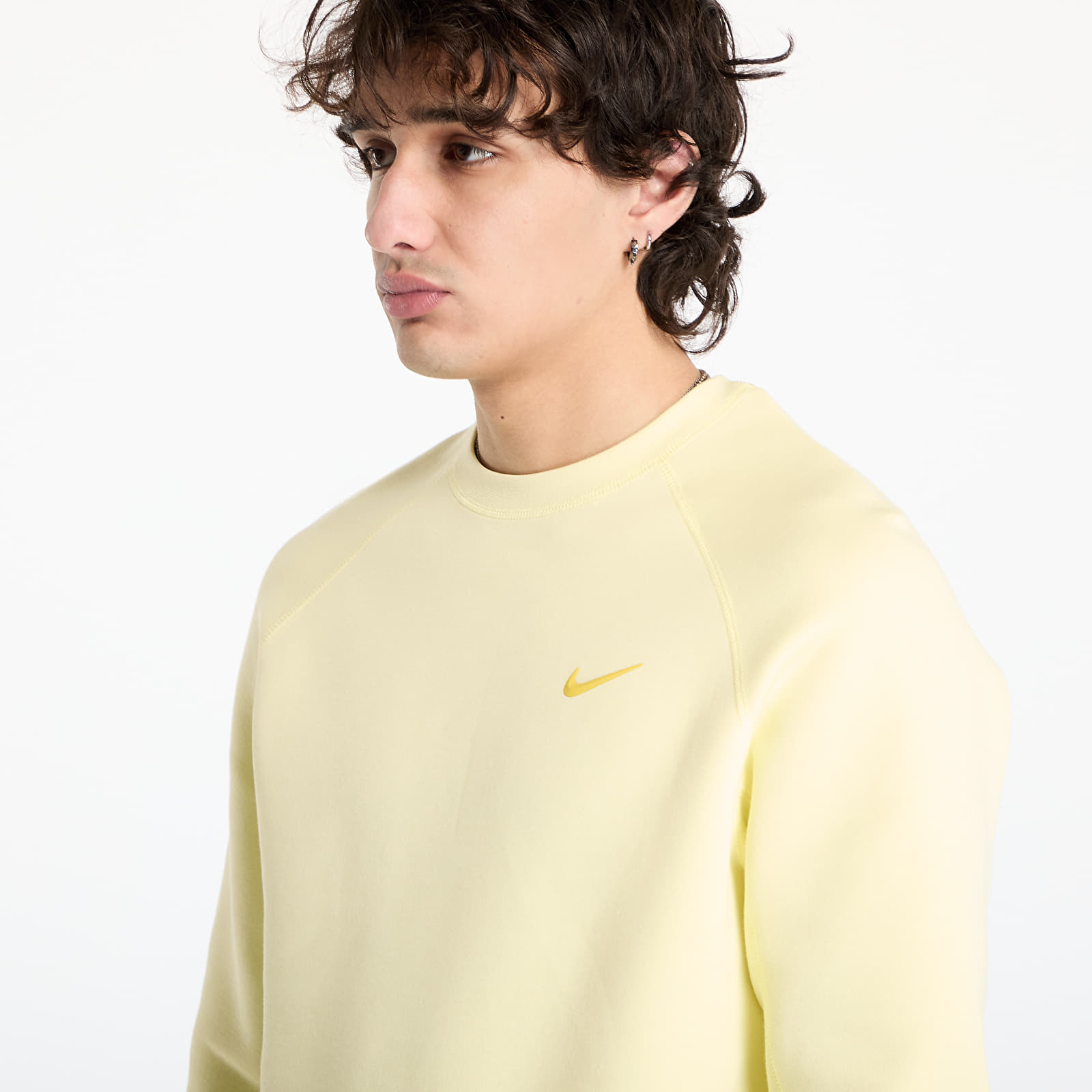 Férfi kapucnis pulcsik Nike x NOCTA Tech Fleece Men's Crew Citron Tint/ Vivid Sulfur