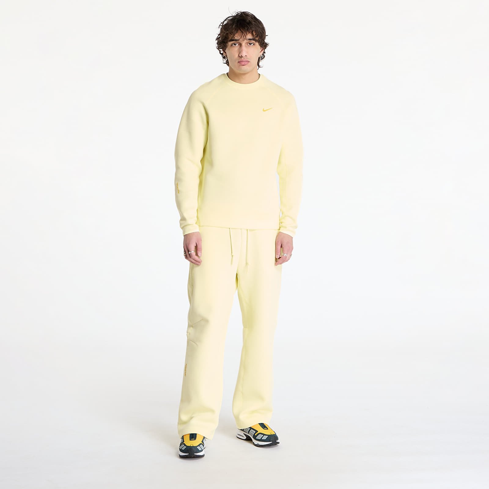 Férfi kapucnis pulcsik Nike x NOCTA Tech Fleece Men's Crew Citron Tint/ Vivid Sulfur