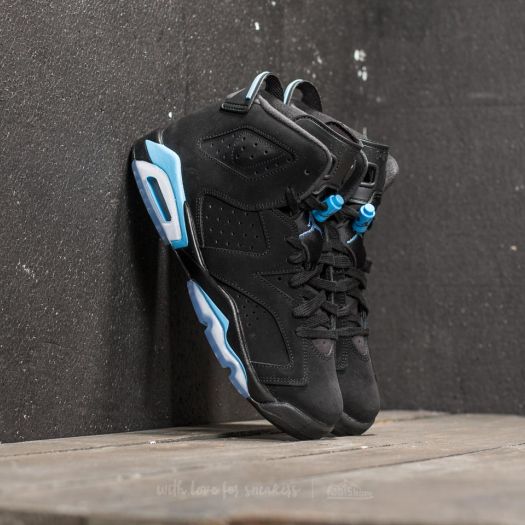Kids sneakers and shoes Air Jordan 6 Retro BG Black University Blue Footshop