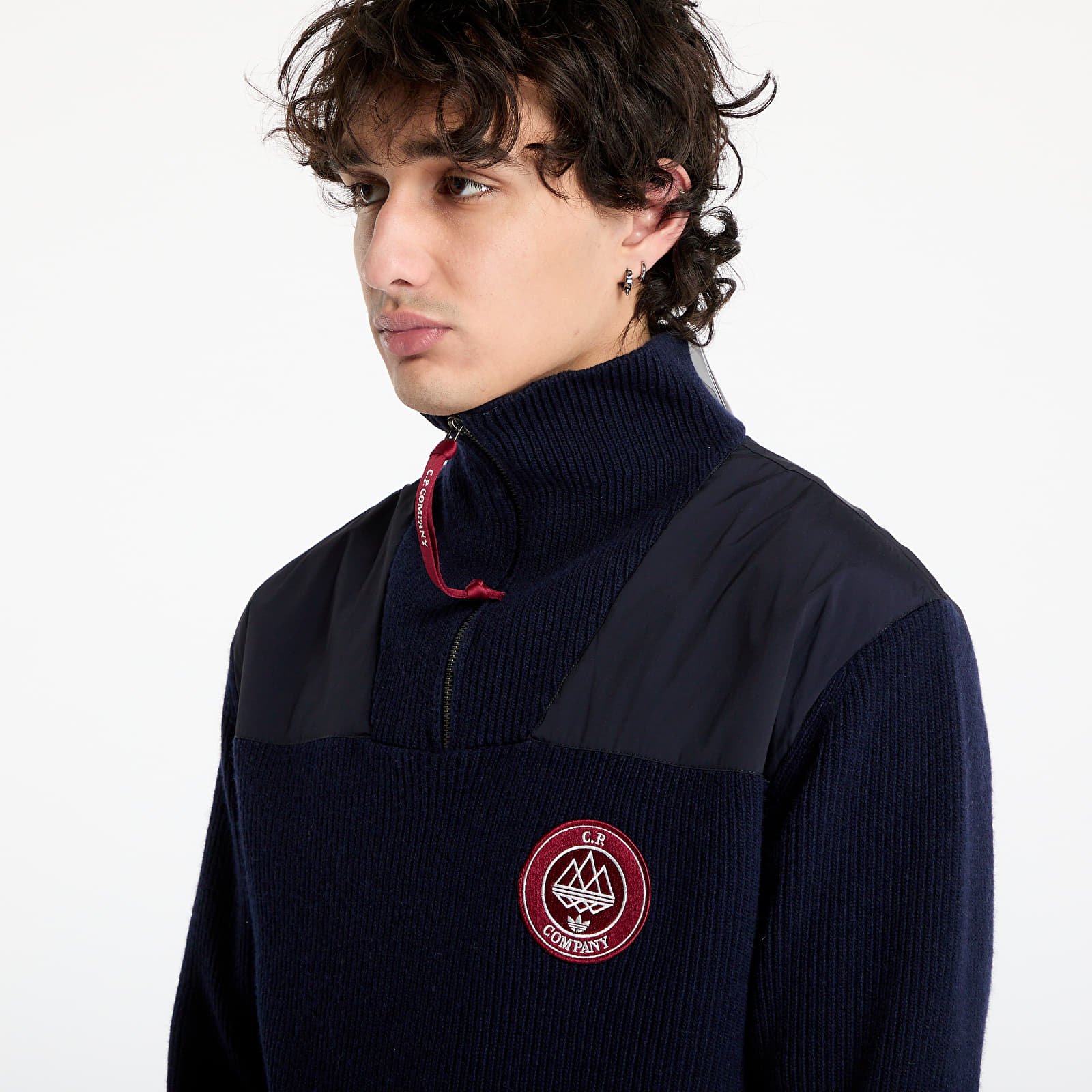 Pulóverek adidas Spezial x C.P. Company Half-Zip Hooded Night Navy