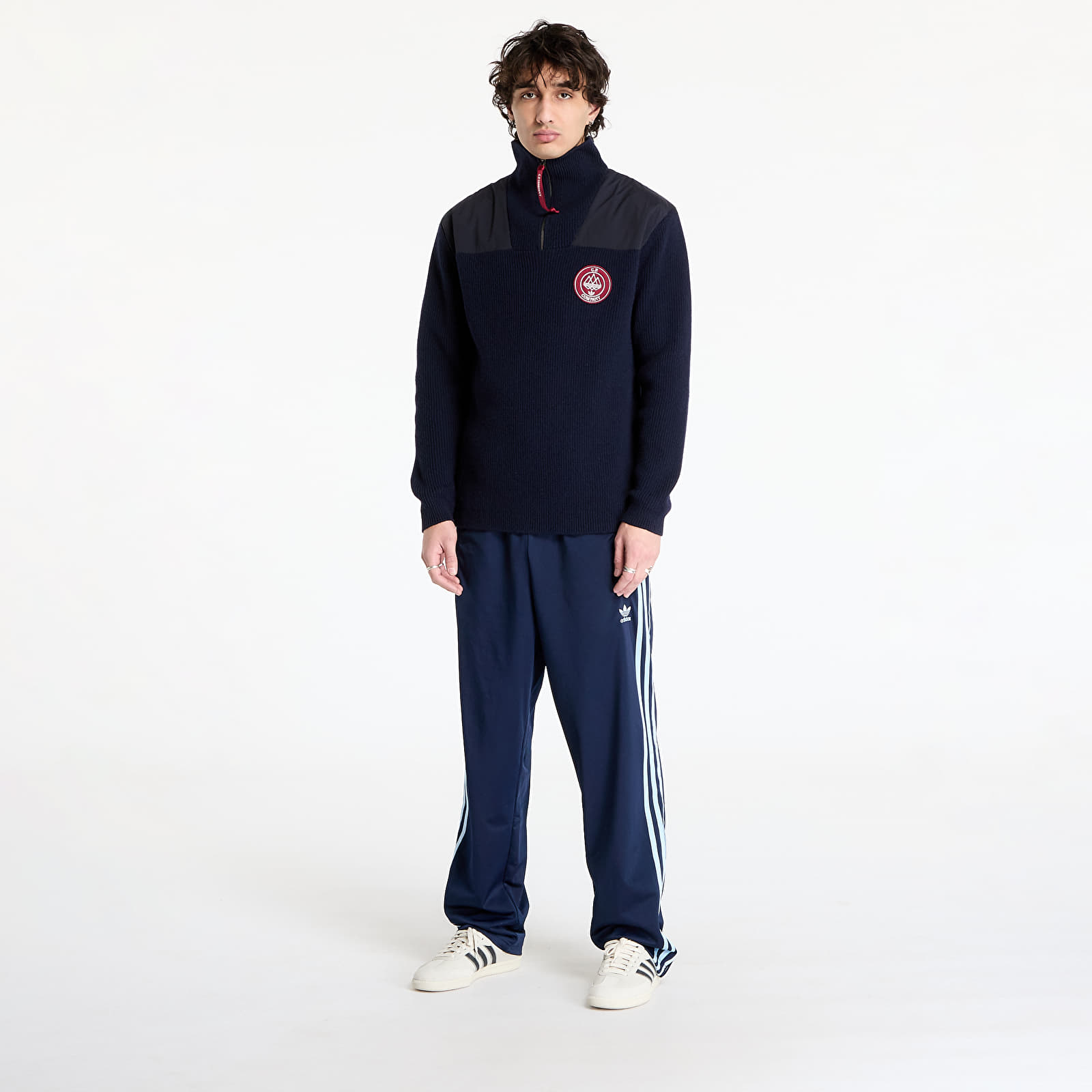 Pulóverek adidas Spezial x C.P. Company Half-Zip Hooded Night Navy