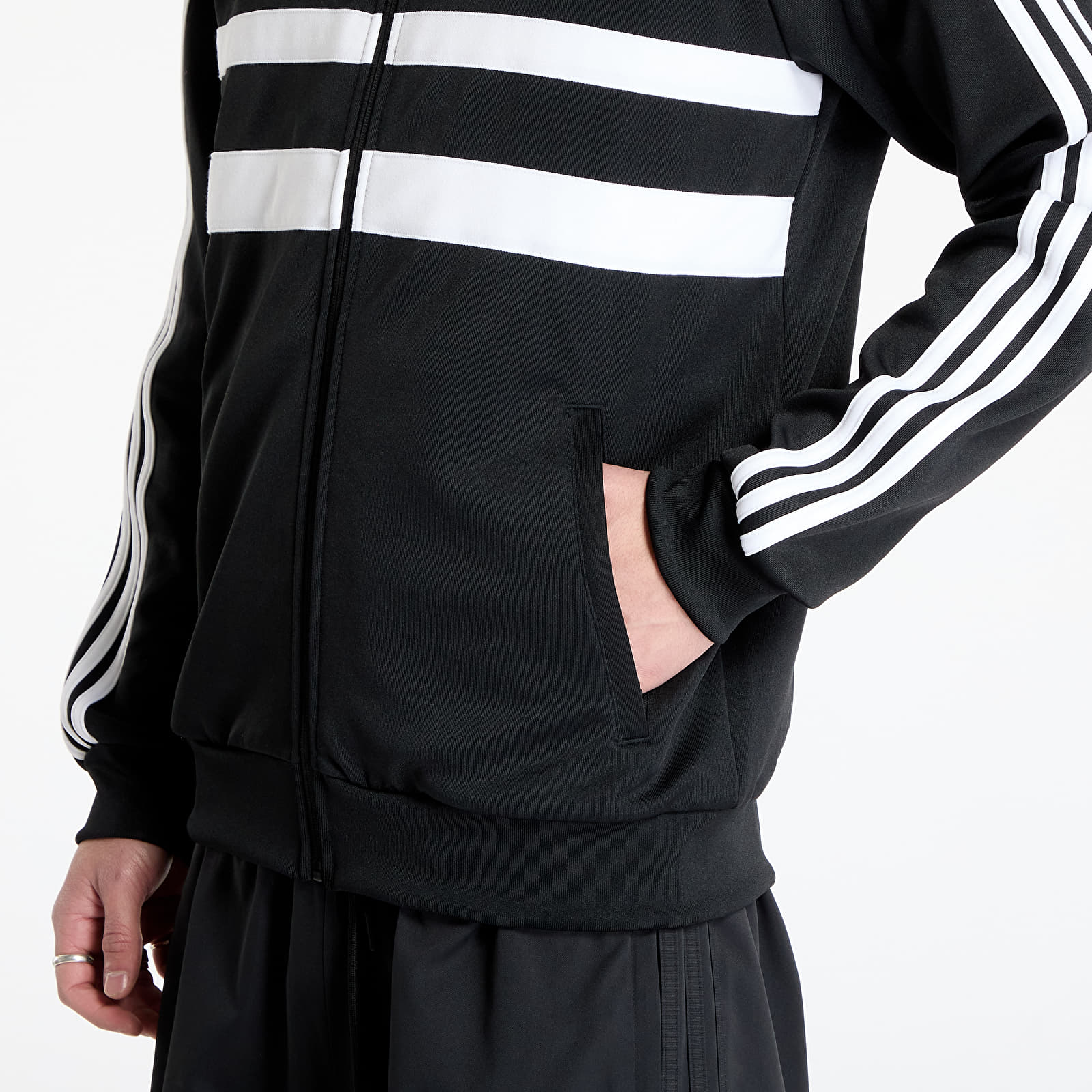 Hoodies and sweatshirts  adidas The First Track Top Black/ White