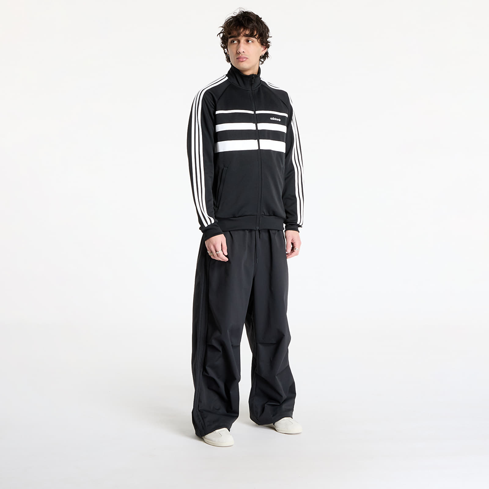 Hoodies and sweatshirts  adidas The First Track Top Black/ White