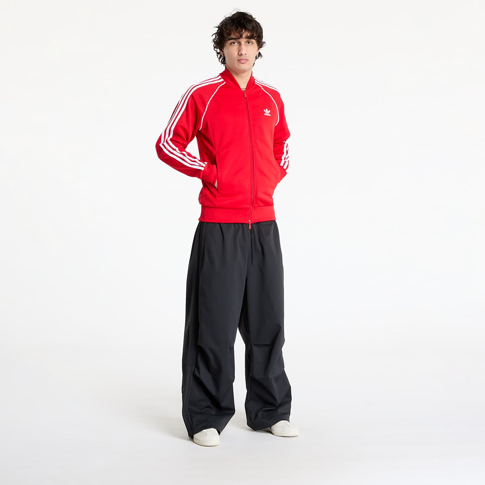 Hoodies and sweatshirts  adidas SST Adicolor Classics Tracktop UNISEX Better Scarlet/ White