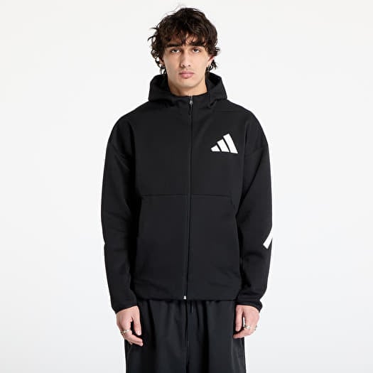 Mikina adidas Z.N.E. Full Zip Hooded Black/ White