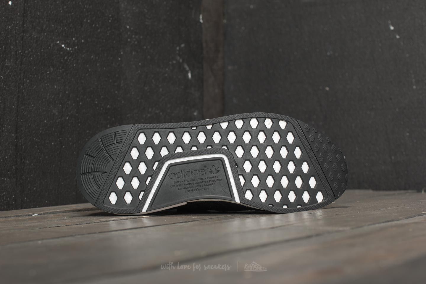 Buty męskie adidas Consortium x A Ma Maniére x Invincible NMD_R1 Black/ Black/ Ftw White