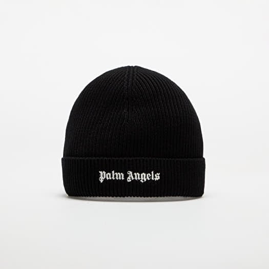 Palm Angels Classic Logo Short Beanie Black/ Off White
