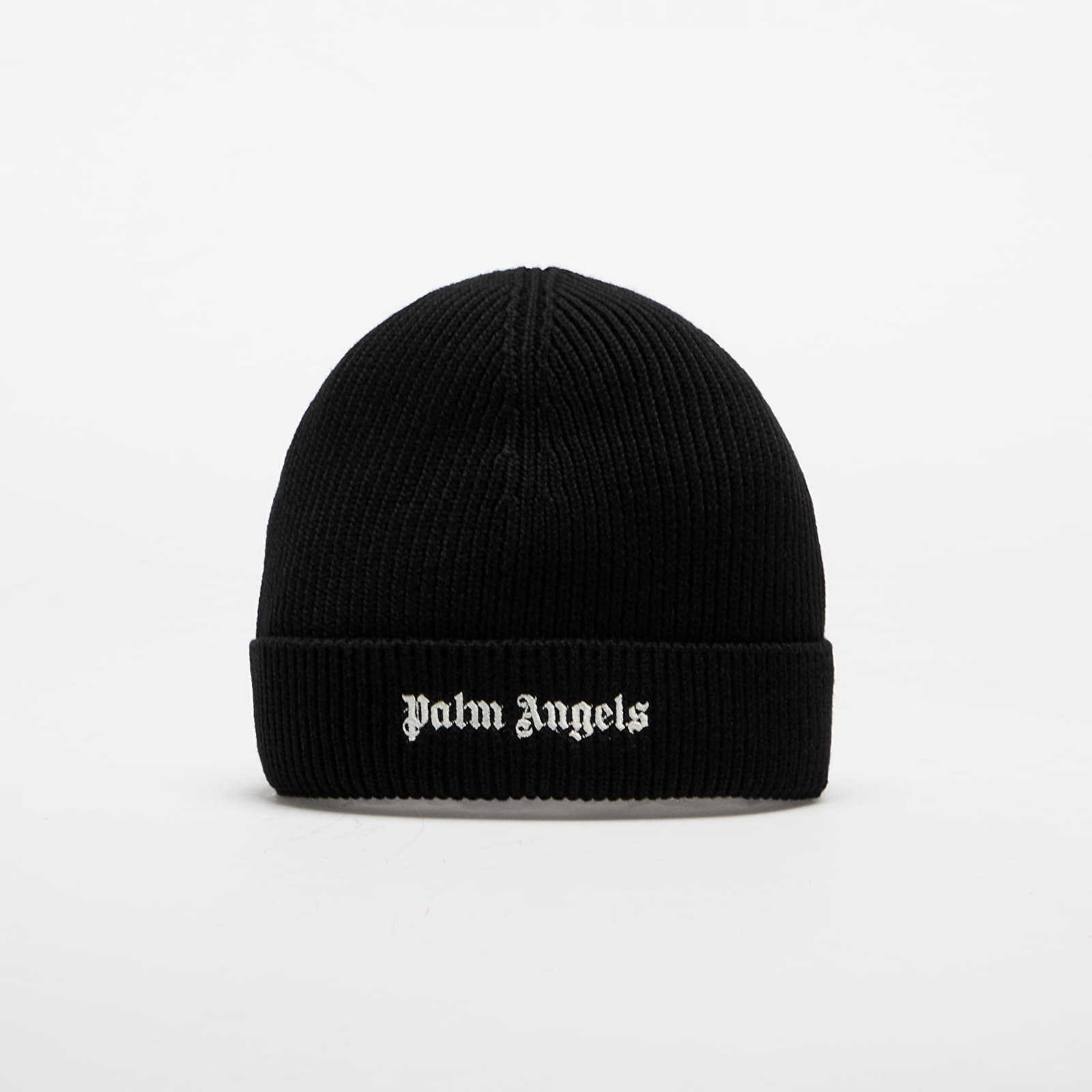 Sapkák Palm Angels Classic Logo Short Beanie Black/ Off White