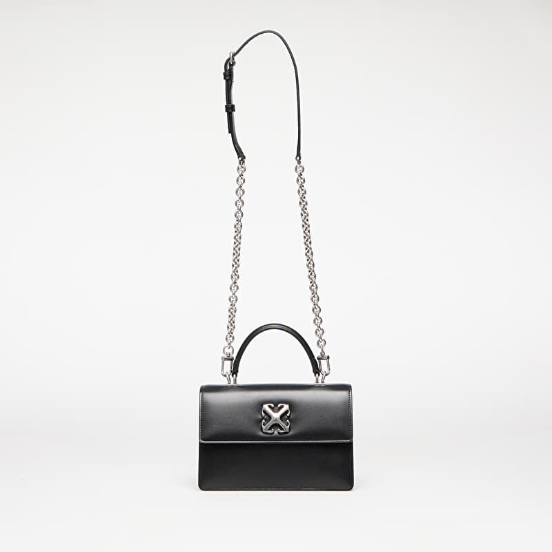 Bag Off-White Jitney 1.4 Top Handle Chain Black/ Silver