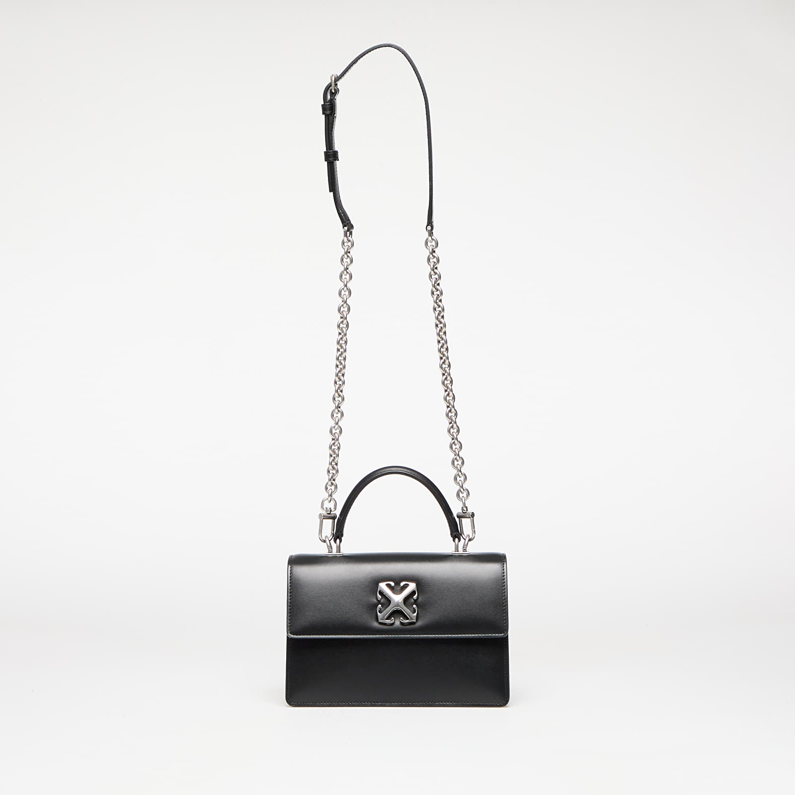 Taschen  Off-White Jitney 1.4 Top Handle Chain Black/ Silver