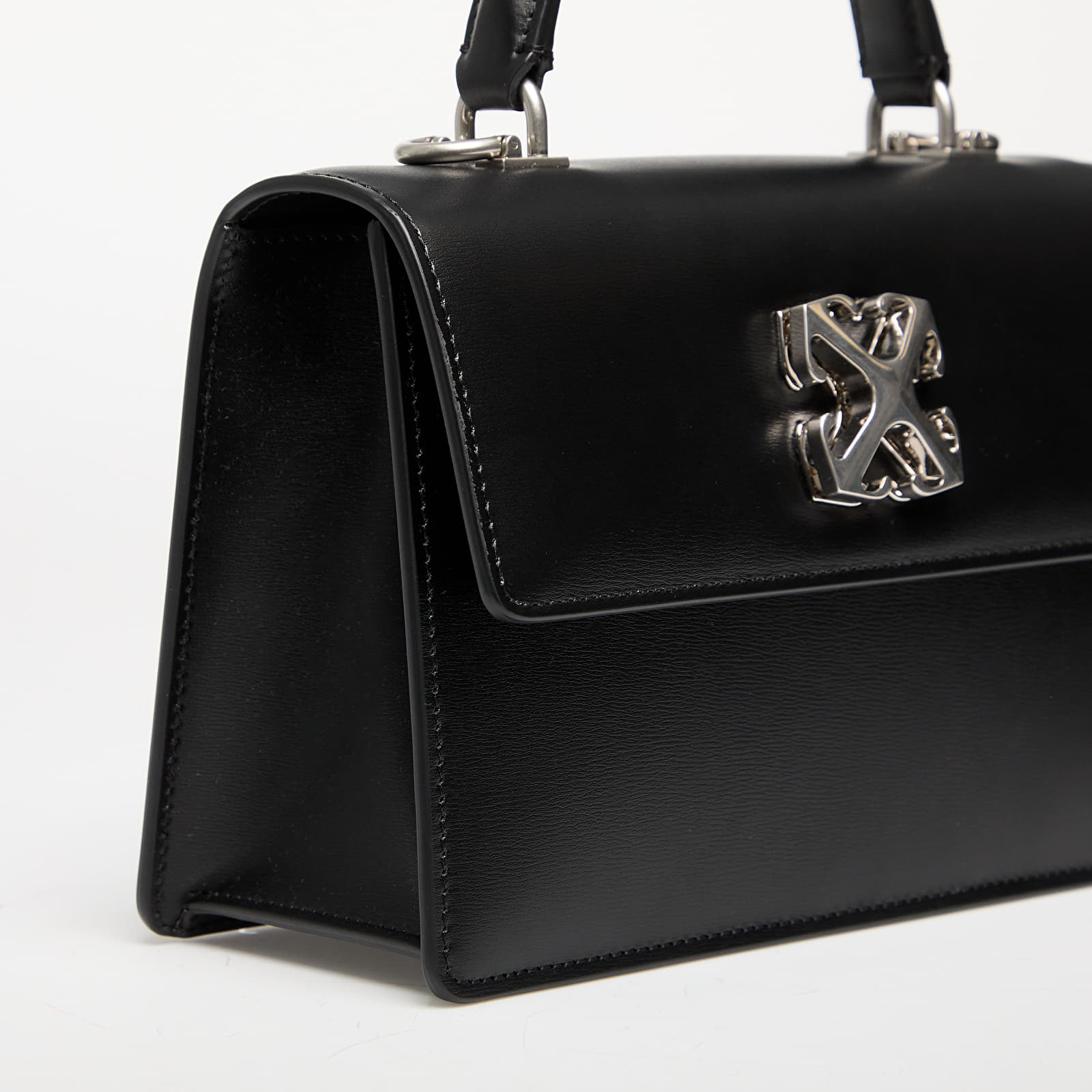 Taschen  Off-White Jitney 1.4 Top Handle Chain Black/ Silver