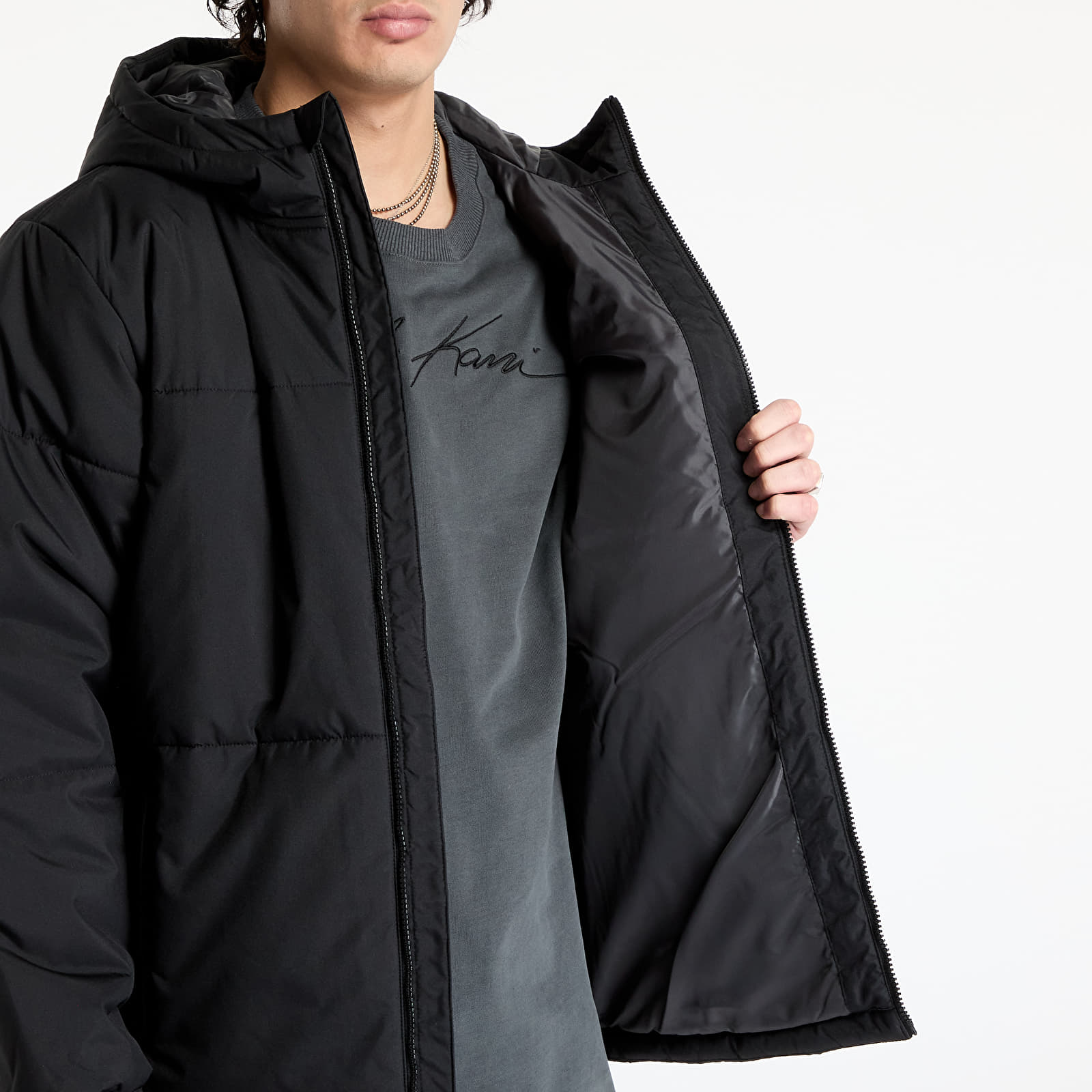 Pánske bundy Vans Mte Norris Puffer Black