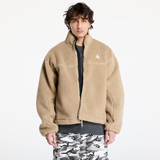 Nike ACG "Canwell Glacier" Men's Therma-FIT ADV Windproof Fleece Khaki/ Summit White