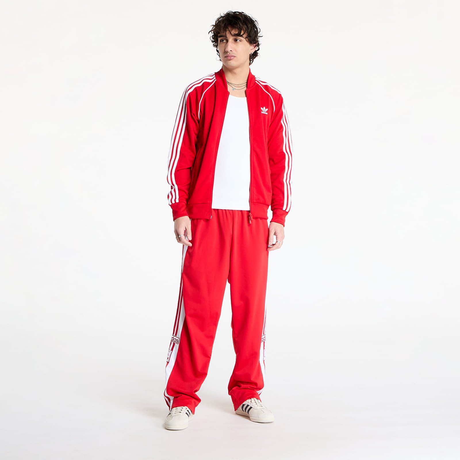 Pánské tepláky adidas Adibreak Classic Trackpant Better Scarlet