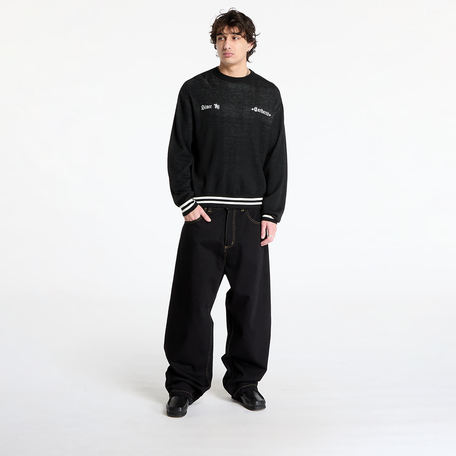 Pullover Carhartt WIP Greatest Hits Sweater UNISEX Black/ Wax