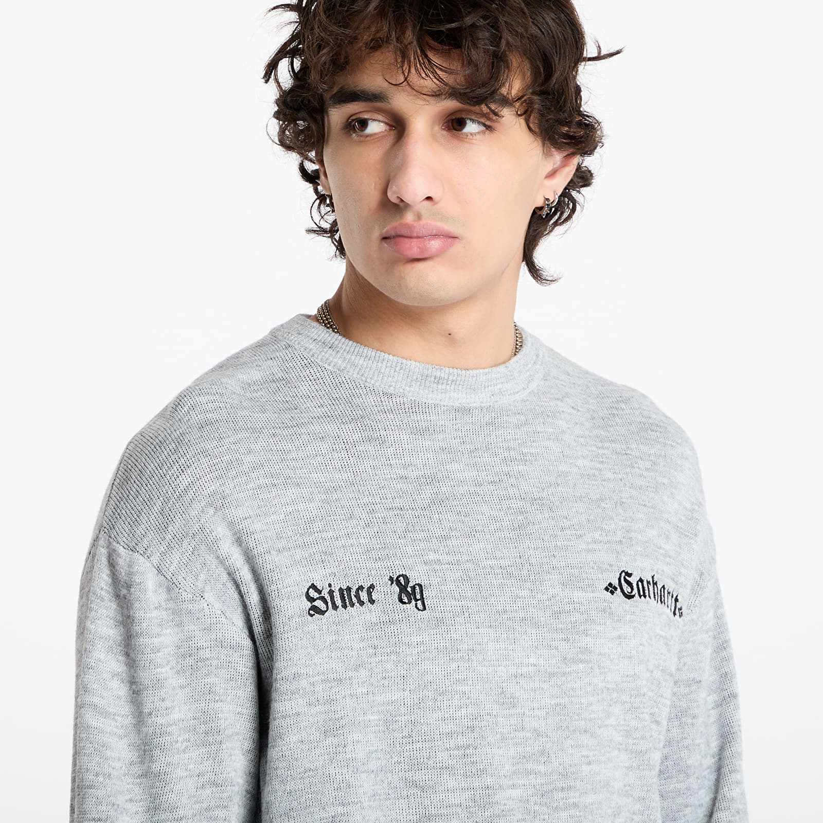 Džemperi Carhartt WIP Greatest Hits Sweater UNISEX Ash Heather/ Black