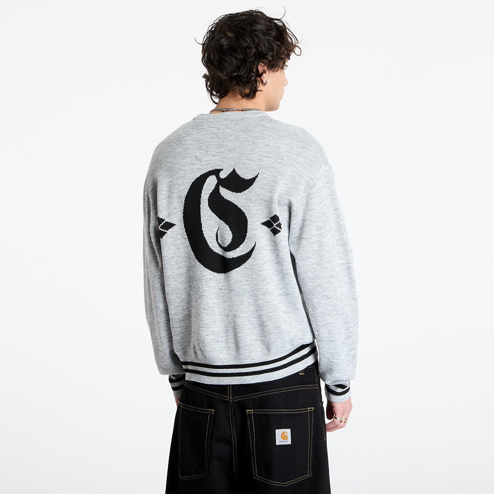 Džemperi Carhartt WIP Greatest Hits Sweater UNISEX Ash Heather/ Black