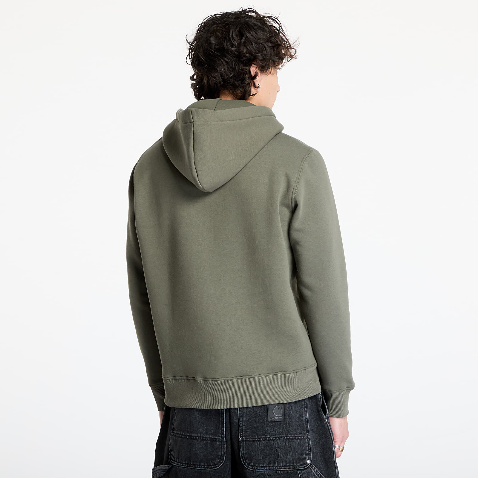 Sweats à capuche homme Alpha Industries Basic Zip Hoody SL Dark Olive
