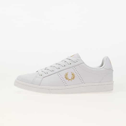 FRED PERRY B721 Leather White/ Gold
