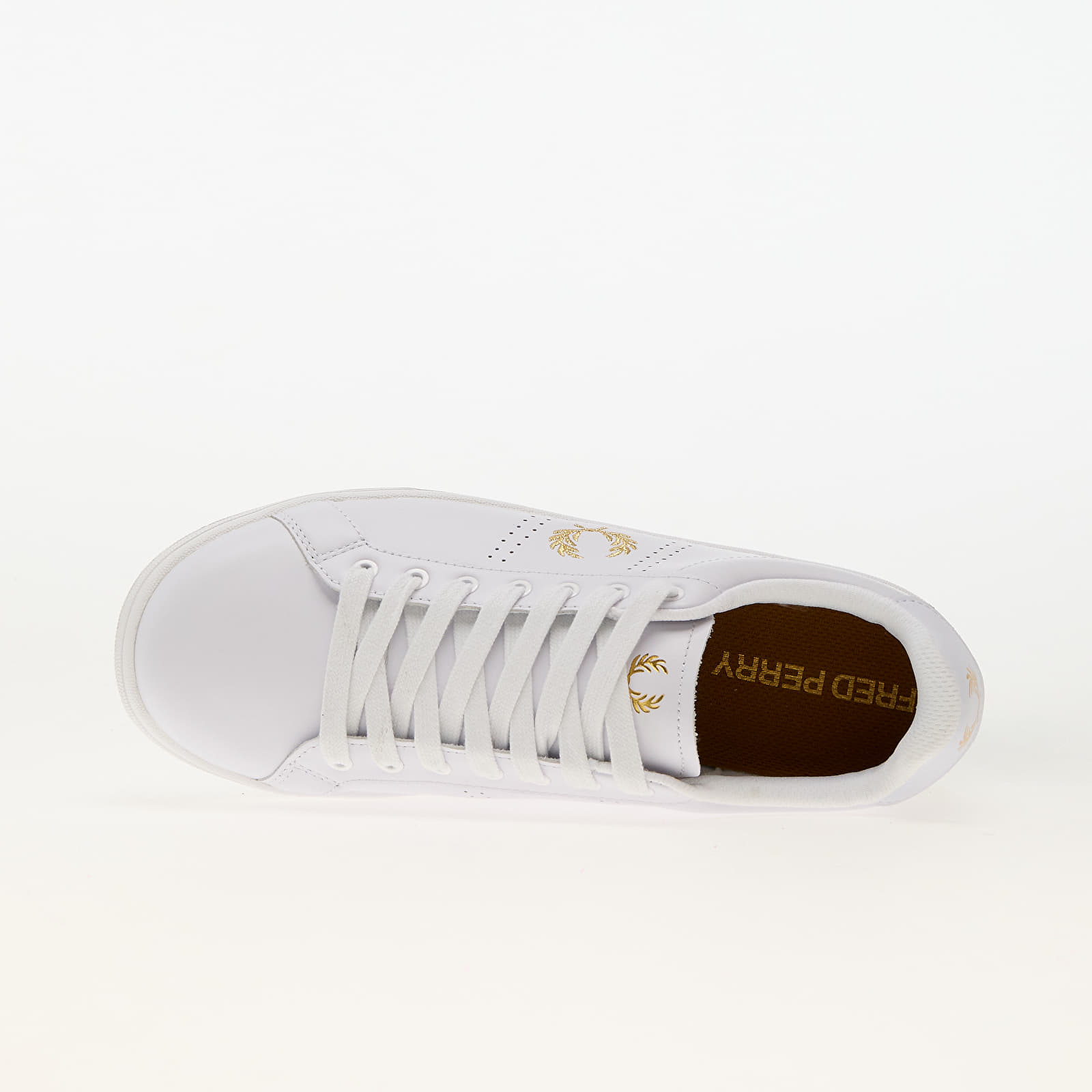 Scarpe uomo FRED PERRY B721 Leather White/ Gold