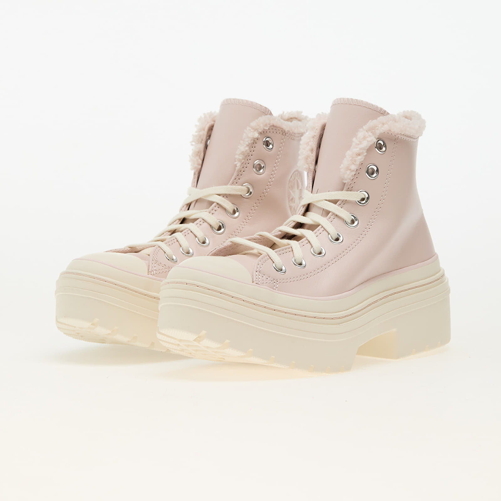 Women's shoes Converse Chuck Taylor All Star Lugged Heel Sherpa Blush Hush/ Egret/ Egret