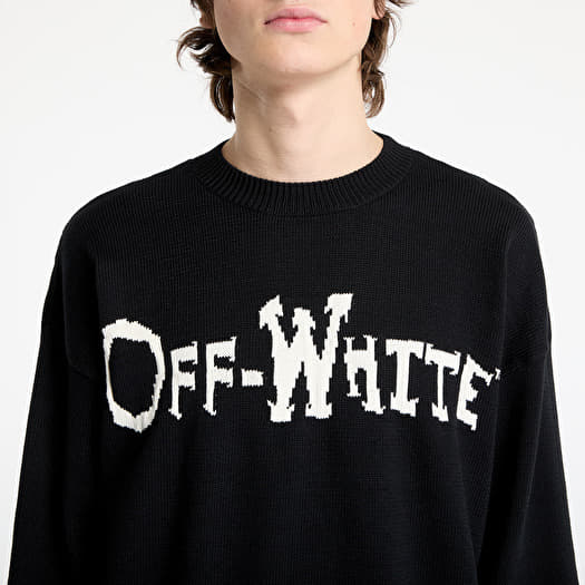 Off white black crewneck outlet