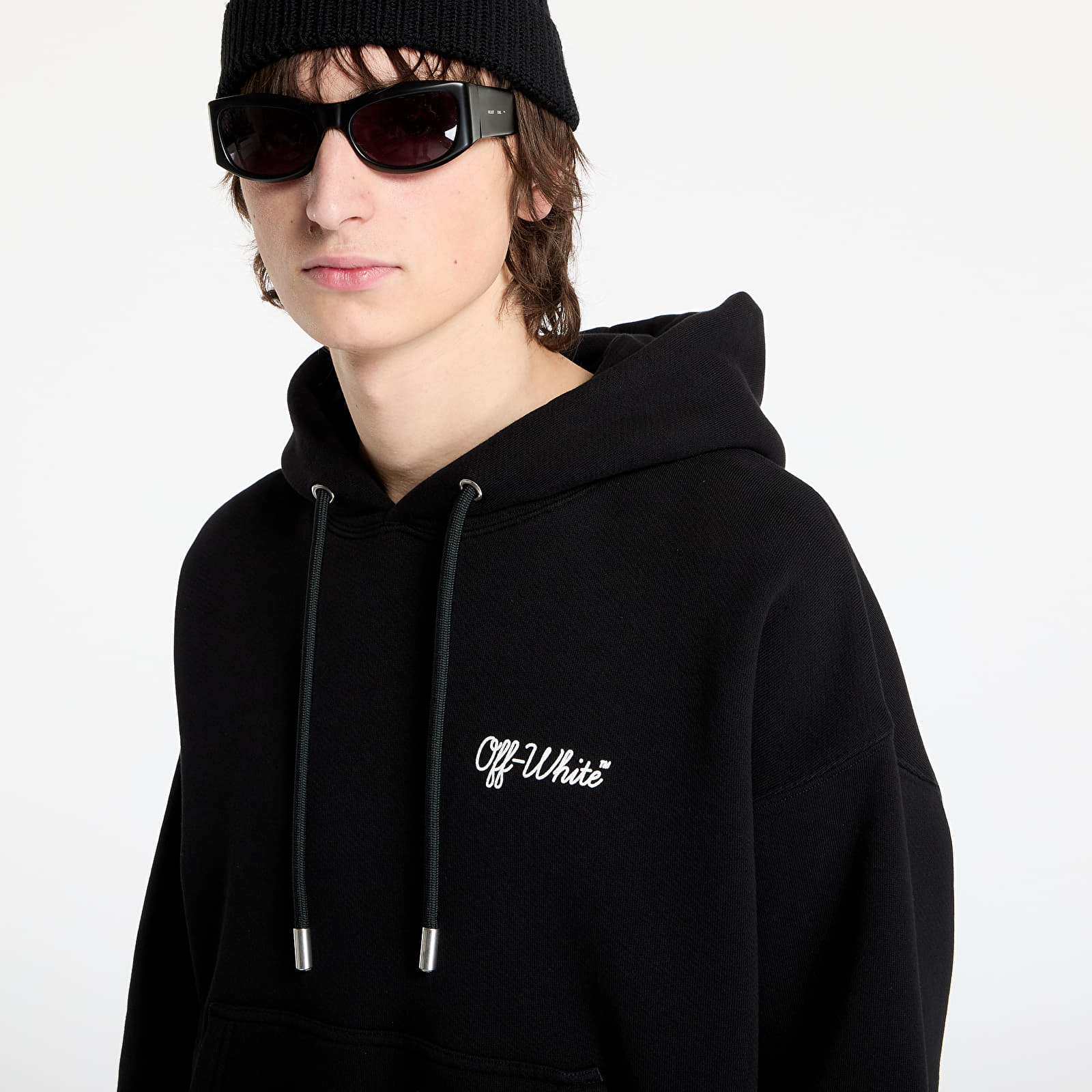 Hoodies and sweatshirts  Off-White Script Skate Hoodie Black/ White