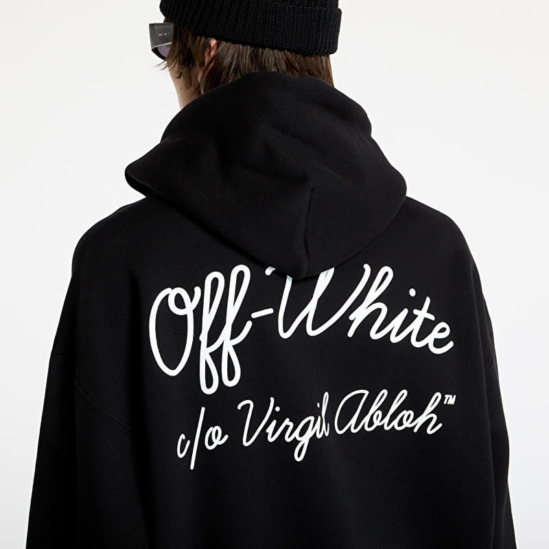 Off-White Script Skate Hoodie Black/ White | Footshop