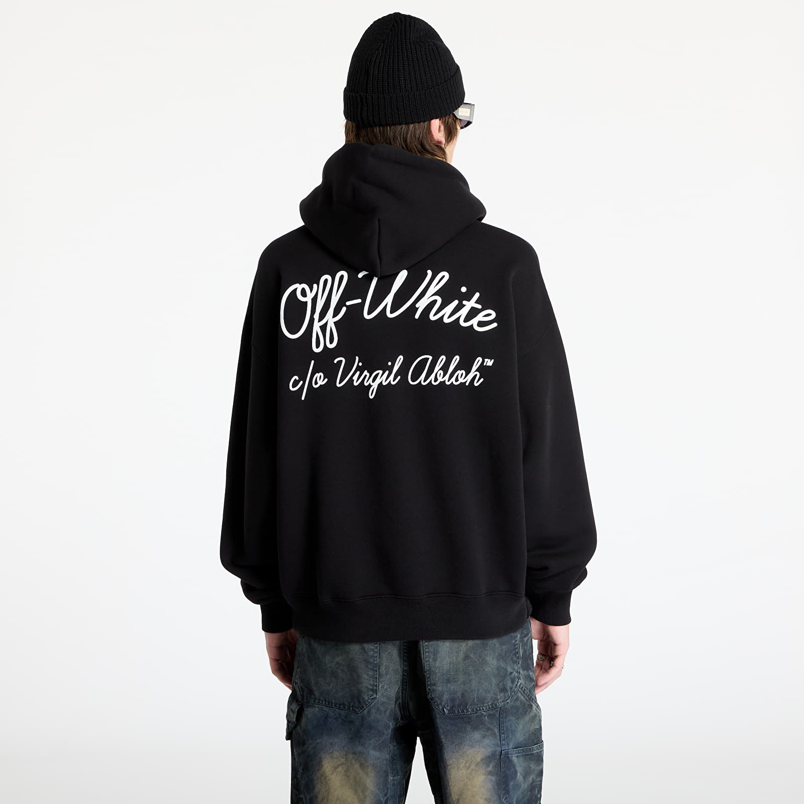 Hoodies and sweatshirts  Off-White Script Skate Hoodie Black/ White