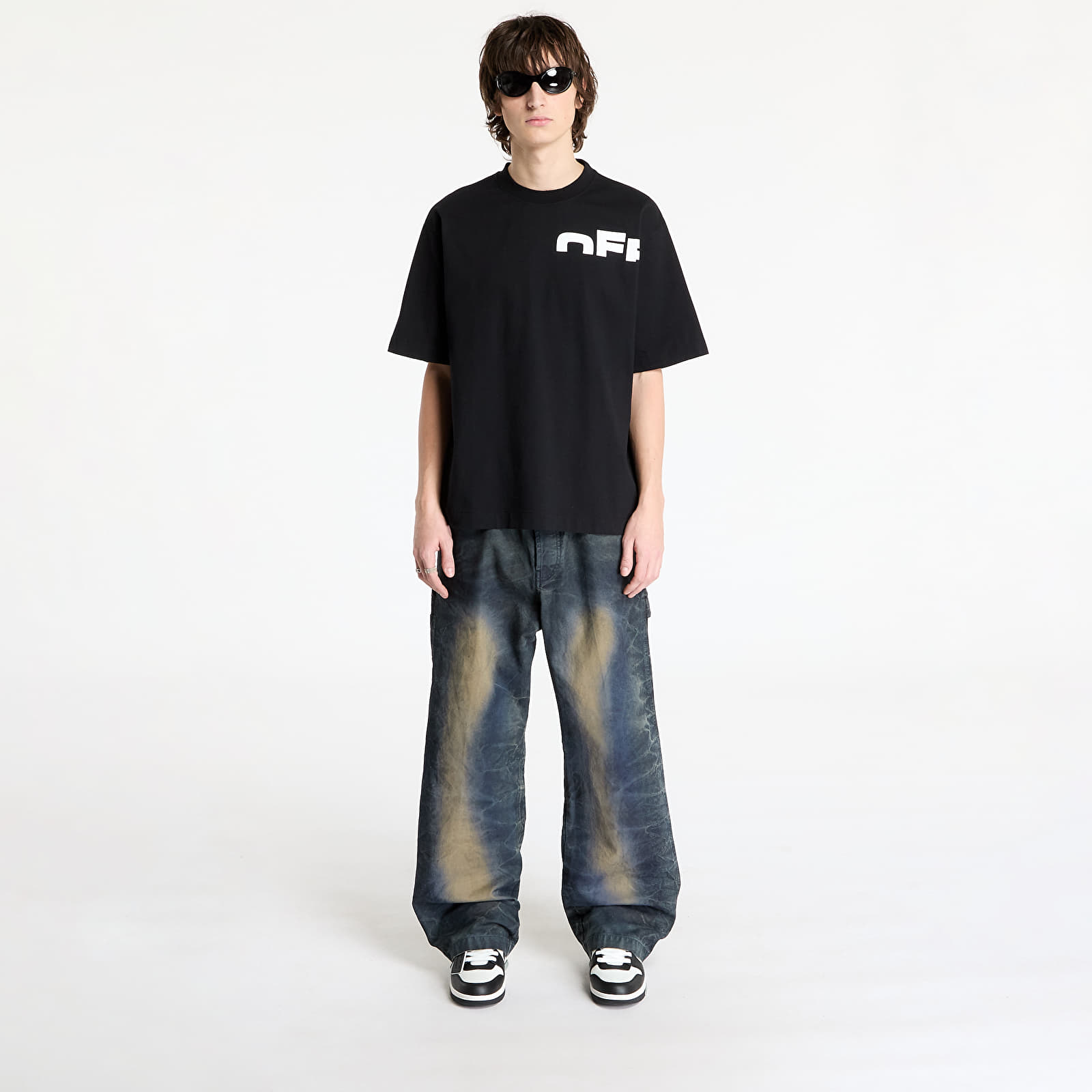 Pólók Off-White Off Shared Skate S/S Tee Black/ White