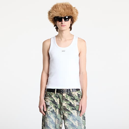 Majica s tankom Off-White Off Stamp Rib Tanktop White/ Black